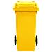 Bidone Carrellato Per Raccolta Differenziata 120 Litri - Giallo - Foto miniatura 3