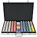 Set Da Poker Con 1000 Chips Laser Alluminio - Foto miniatura 1