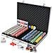 Set Da Poker Con 1000 Chips Laser Alluminio - Foto miniatura 2