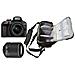 D3400 + Af-p Dx 18-55mm F / 3.5-5.6g Vr + Af-s Dx 55-200mm F / 4-5.6g Ed Vr Ii + Borsa - Foto miniatura 1