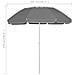 Ombrellone Da Spiaggia Antracite 300 Cm - Foto miniatura 7