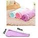 Asciugamano 3 Pack Microfibra Capelli Wrap Assorbente Eccellente Twist Caps Turbante Capelli Secchi Con Pulsanti Bagno Loop Fissare Salone Di Capelli Secchi Cappello Rosa Blu Viola - Foto miniatura 2
