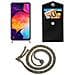 Catena Di Telefoni Cellulari Compatibile Con Samsung Galaxy A30s In Rainbow - Coperchio Protettivo In Silicone Con Anelli D'argento, Cinturino In Corda E Custodia Staccabile - Foto miniatura 6