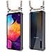 Catena Di Telefoni Cellulari Compatibile Con Samsung Galaxy A30s In Rainbow - Coperchio Protettivo In Silicone Con Anelli D'argento, Cinturino In Corda E Custodia Staccabile - Foto miniatura 7