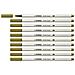 Pen 68 brush - Pennarello Premium con punta a pennello - Confezione da 10 - Verde muschio - Foto miniatura 1