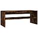 Tavolino Da Salotto Rovere Fumo 100x40x40 Cm Legno Multistrato - Foto miniatura 2