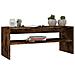 Tavolino Da Salotto Rovere Fumo 100x40x40 Cm Legno Multistrato - Foto miniatura 3