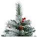 Albero Natale Artificiale Incernierato Con Pigne E Bacche 180cm - Foto miniatura 7