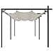 Pergola Con Tetto Retrattile Crema 589x292x230 Cm - Foto miniatura 3