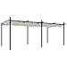 Pergola Con Tetto Retrattile Crema 589x292x230 Cm - Foto miniatura 1