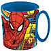 Tazza Blu Per Bambini In Plastica Spiderman Uomo Ragno Da 350 Ml Adatta Al Microonde - Foto miniatura 1
