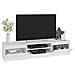Set di Mobili per TV, Mobiletto Basso + 2 Pensili, 240x40x140 cm, Colore Bianco - Foto miniatura 4