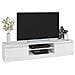 Set di Mobili per TV, Mobiletto Basso + 2 Pensili, 240x40x140 cm, Colore Bianco - Foto miniatura 6