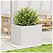 Fioriera Da Giardino Bianca 60x60x45,5cm Legno Massello Di Pino - Foto miniatura 3