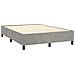 Letto A Molle Materasso E Led Grigio Chiaro 140x190 Cm Velluto - Foto miniatura 4