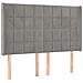 Letto A Molle Materasso E Led Grigio Chiaro 140x190 Cm Velluto - Foto miniatura 6