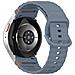 Cinturino Per Samsung Watch 7 In Silicone Con Motivo A Onde Blue - Foto miniatura 2