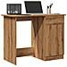 Scrivania Rovere Artigianale 100x50x76 Cm In Legno Multistrato - Foto miniatura 1