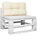 Cuscino Per Pallet Crema 80x40x12 Cm In Tessuto - Foto miniatura 3