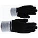 Guanti Touch Screen In Peluche Tinta Unita Black - Foto miniatura 3