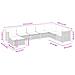 Set Divani da Giardino con Cuscini 8 pz Nero in Polyrattan - Foto miniatura 2