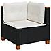 Set Divani da Giardino con Cuscini 8 pz Nero in Polyrattan - Foto miniatura 5
