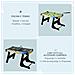 Tavolo da Gioco 4 in 1 Pieghevole per Calcio-Balilla, Biliardo, Air Hockey e Ping Pong, in MDF e Plastica - Foto miniatura 4