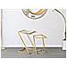 Tavolino Mf562 - Oro - Metallo - 40x40x60 Cm - Foto miniatura 8