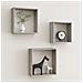 Lusso Casadino -  Mensole A Cubo Da Parete 3 Pz Grigio Cemento - Foto miniatura 8