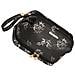 Elegante Borsa Cosmetica In Pelle Pu Nera - Organizer Da Viaggio - Foto miniatura 3
