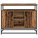 Credenza in Legno Antico 100x35x80 cm in Legno Ingenerizzato e Acciaio - Foto miniatura 6