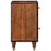 Comodino Marrone miele Legno massello 50 x 33 x 60 cm Durevole - Foto miniatura 4