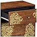 Comodino Marrone miele Legno massello 50 x 33 x 60 cm Durevole - Foto miniatura 7