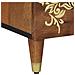 Comodino Marrone miele Legno massello 50 x 33 x 60 cm Durevole - Foto miniatura 8