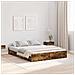 Struttura letto con contenitore Rovere fumo 140 x 200 cm - Foto miniatura 2