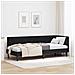 Cornice del letto ad angolo Nero 80 x 200 cm Velluto - Foto miniatura 2