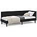 Cornice del letto ad angolo Nero 80 x 200 cm Velluto - Foto miniatura 4