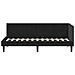 Cornice del letto ad angolo Nero 80 x 200 cm Velluto - Foto miniatura 6