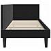 Cornice del letto ad angolo Nero 80 x 200 cm Velluto - Foto miniatura 7