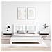 Comodino 2 pcs Bianco 50 x 32.5 x 24 cm Legno di pino massello - Foto miniatura 4