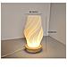 Lampada Da Scrivania Dimmerabile Usb Con Base In Legno - Lampada Da Comodino In Stile Nordico - Foto miniatura 2
