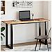 Piano Tavolo Rettangolare 120x50x2cm Legno Massello di Acacia - Foto miniatura 2
