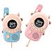 2 Walkie-talkie Bambini Schermo Lcd Retroilluminato Modello Meuh-meuh, Blu / Rosa - Foto miniatura 1