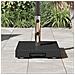 Base per ombrellone Nero 41 x 41 x 37 cm Granito - Foto miniatura 4