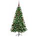 Albero di Natale con 150 LED con supporto Verde 150 cm PE - Foto miniatura 3
