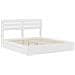 Letto con Contenitore Bianco 180 x 200 cm Legno multistrato - Foto miniatura 4