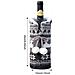 Copribottiglia Di Vino Natalizio Festivo - Decorazione Natalizia Lavorata A Maglia Grey - Foto miniatura 2