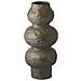 Vaso In Ceramica Grigio Scuro A Sfere Sovrapposte Ø14,5x33,5 Cm - Foto miniatura 1