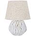 Lampada Da Tavolo Vkh167-bianco-poliresina-35x35x48 Cm - Foto miniatura 1
