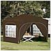 Tenda per feste a pop-up 290 x 290 x 245 cm Tortora - Foto miniatura 2
